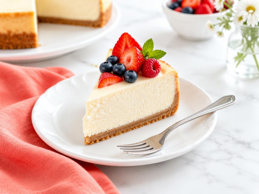Fatia de cheesecake